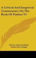 A Critical And Exegetical Commentary On The Book Of Psalms V1 di Charles Augustus Briggs, Emilie Grace Briggs edito da Kessinger Publishing Co