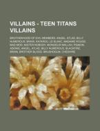 Villains - Teen Titans Villains: Brother di Source Wikia edito da Books LLC, Wiki Series