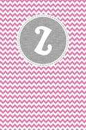 Z: Pink Chevron Pattern with Grey Circular Nameplate Dashed Border and White Personalized Initial Monogram Dot Journal di Positive Mindset Personalized Press edito da INDEPENDENTLY PUBLISHED