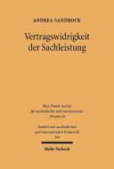 Vertragswidrigkeit der Sachleistung di Andrea Sandrock edito da Mohr Siebeck GmbH & Co. K
