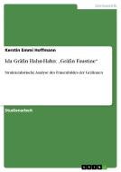 Ida Gräfin Hahn-Hahn: "Gräfin Faustine" di Kerstin Emmi Hoffmann edito da GRIN Publishing