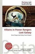 Villains in Power Rangers Lost Galaxy edito da Betascript Publishing
