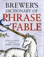 Brewer's Dictionary of Phrase & Fable edito da HarperCollins Publishers