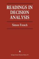 Readings In Decision Analysis di S. French edito da Taylor And Francis