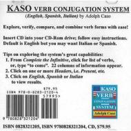 Kaso Verb Conjugation System Cd di Adolph Caso edito da Branden Publishing Co ,u.s.