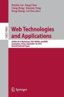 Web Technologies and Applications edito da Springer International Publishing