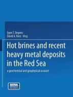 Hot Brines and Recent Heavy Metal Deposits in the Red Sea di Egon T. Degens, David A. Ross edito da Springer Berlin Heidelberg