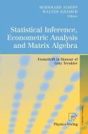 Statistical Inference, Econometric Analysis and Matrix Algebra edito da Physica Verlag