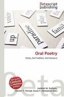 Oral Poetry edito da Betascript Publishing