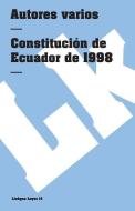 Constitución de Ecuador de 1998 di Linkgua edito da LINKGUA EDICIONES