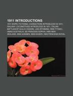 1911 Introductions: Vehicle Registration di Books Llc edito da Books LLC, Wiki Series