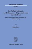 Der Verlustrücktrag in der Einkommen-, Körperschaft- und Gewerbesteuer. di Simon Lentz edito da Duncker & Humblot GmbH