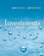 Investments: Analysis And Behavior di Mark Hirschey, John R. Nofsinger edito da Mcgraw-hill Education - Europe