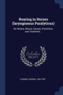 Roaring In Horses Laryngismus Paralytic di FLEMING edito da Lightning Source Uk Ltd
