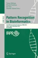 Pattern Recognition in Bioinformatics edito da Springer Berlin Heidelberg