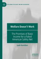 Welfare Doesn't Work di Leah Hamilton edito da Springer International Publishing