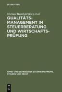 Qualitätsmanagement in Steuerberatung und Wirtschaftsprüfung edito da De Gruyter Oldenbourg