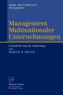 Management Multinationaler Unternehmungen edito da Physica-Verlag HD