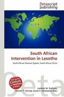 South African Intervention in Lesotho edito da Betascript Publishing