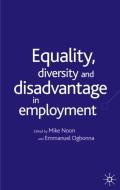Equality. Diversity and Disadvantage in Employment edito da SPRINGER NATURE