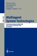 Multiagent System Technologies edito da Springer Berlin Heidelberg