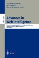 Advances in Web Intelligence di Ernestina Ed Menasalvas edito da Springer Berlin Heidelberg