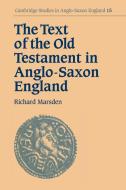 The Text of the Old Testament in Anglo-Saxon England di Richard Marsden edito da Cambridge University Press