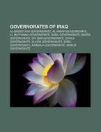 Governorates Of Iraq: Al Anbar Governora di Books Llc edito da Books LLC, Wiki Series