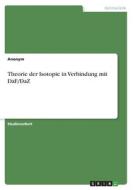 Theorie der Isotopie in Verbindung mit DaF/DaZ di Anonymous edito da GRIN Verlag