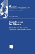 Human Resource Due Diligence di Daniela Peterhoff edito da Deutscher Universitätsvlg