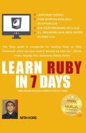 LEARN RUBY IN 7 DAYS di Nitin Kore edito da Nitin Kore