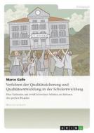 Verfahren Der Qualitatssicherung Und Qualitatsentwicklung In Der Schulentwicklung di Marco Galle edito da Grin Verlag Gmbh