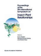 Proceedings of the 9th International Symposium on Insect-Plant Relationships di International Symposium on Insect-Plant edito da Springer Netherlands