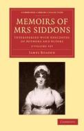 Memoirs Of Mrs Siddons 2 Volume Set di James Boaden edito da Cambridge University Press