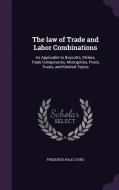 The Law Of Trade And Labor Combinations di Frederick Hale Cooke edito da Palala Press