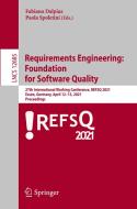Requirements Engineering:  Foundation  for Software Quality edito da Springer International Publishing