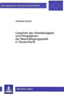Ursachen der Arbeitslosigkeit und Perspektiven der Beschäftigungspolitik in Deutschland di Andreas Brandt edito da Lang, Peter GmbH
