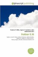 Fokker E.iii edito da Alphascript Publishing