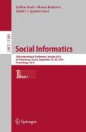Social Informatics edito da Springer-Verlag GmbH