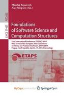 Foundations Of Software Science And Computation Structures edito da Springer Nature B.V.