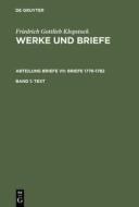 Text di Friedrich Gottlieb Klopstock edito da De Gruyter