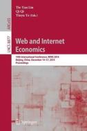 Web and Internet Economics edito da Springer-Verlag GmbH