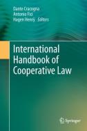 International Handbook of Cooperative Law edito da Springer Berlin Heidelberg