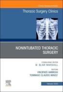 Nonintubated Thoracic Surgery An Issue O di TOMMASO C. MINEO edito da Elsevier Hs08a