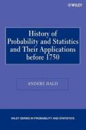 History of Probability   Statistics P di Hald edito da John Wiley & Sons
