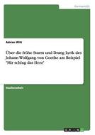 Über die frühe Sturm und Drang Lyrik des Johann Wolfgang von Goethe am Beispiel "Mir schlug das Herz" di Adrian Witt edito da GRIN Publishing