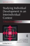 Studying individual Development in An interindividual Context di Lars R. Bergman, David Magnusson, Bassam M. El-Khouri edito da Taylor & Francis Inc