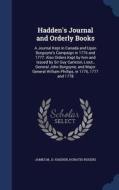 Hadden's Journal And Orderly Books di James M D Hadden, Horatio Rogers edito da Sagwan Press