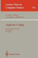 Algebraic Coding edito da Springer Berlin Heidelberg