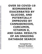 OVER 50 COVID-19 BIOMARKERS EXACERBATED BY GLUCOSE, AND POTENTIALLY IMPROVED BY CANNABINOIDS, CURCUMIN, VITAMIN D, AND GABA di Russell Redden edito da Lulu.com